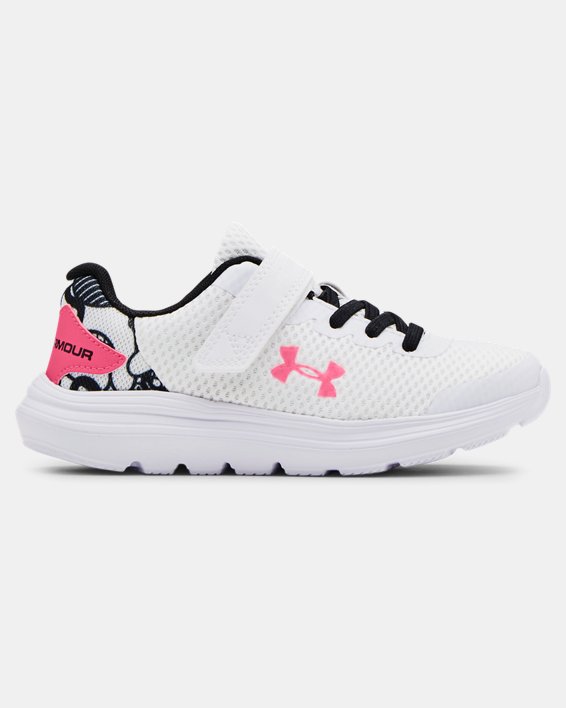 Girls' Pre-School UA Surge 2 AC Colorshift Running Shoes, White, pdpMainDesktop image number 0